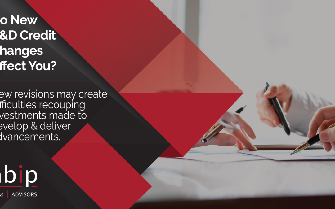 New Requirements for R&D Credit